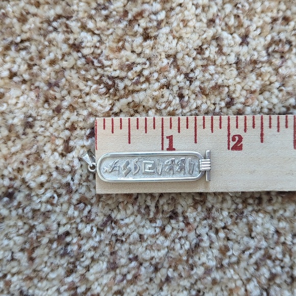 Sterling Silver Egyptian Cartouche Pendant from Egypt - Picture 5 of 7